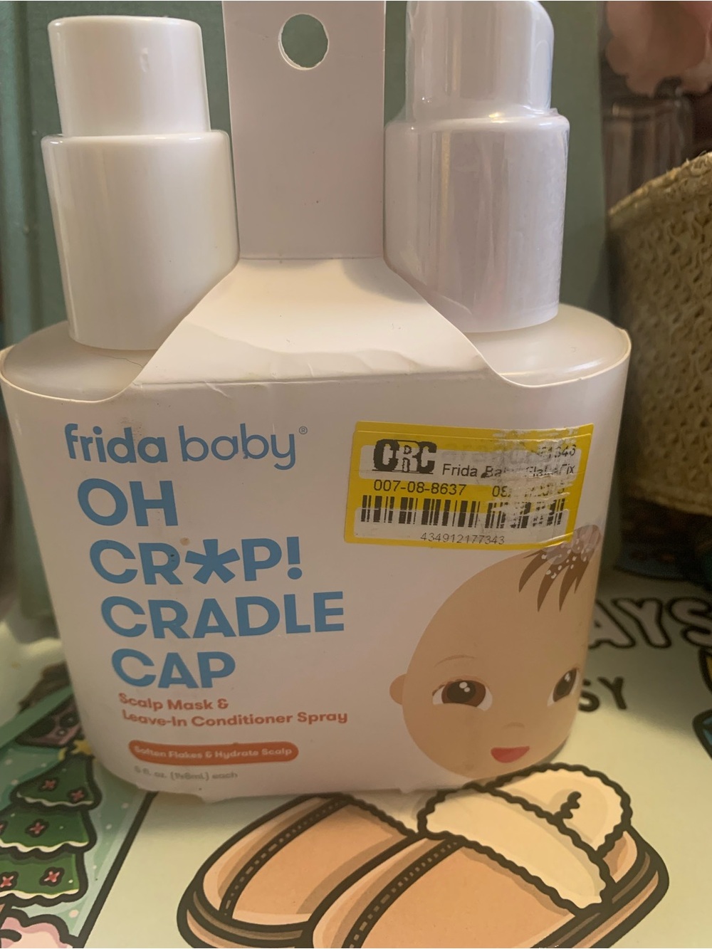 frida baby OH CR*P! Cradle Cap Scalp Mask & Leave-In Conditioner Spray